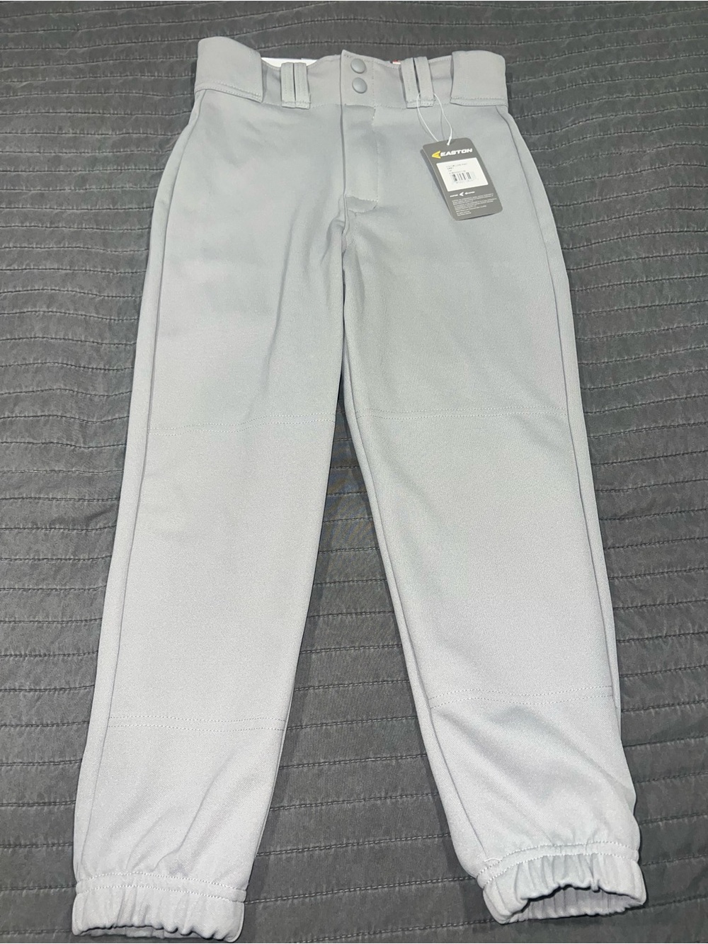 Easton Youth Medium Gray Athletic Baseball Joggers